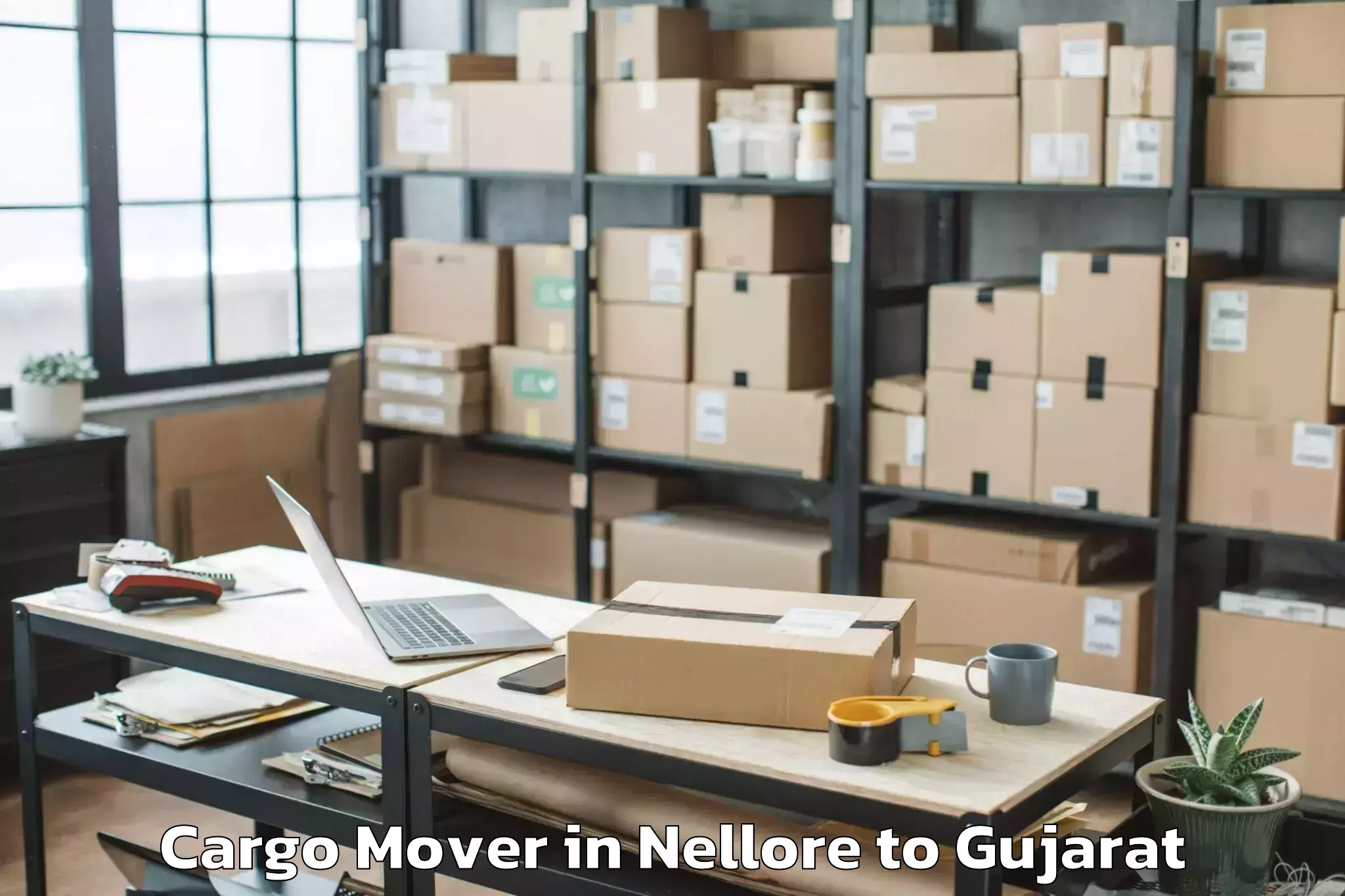 Professional Nellore to Gujarat Vidyapith Ahmedabad Cargo Mover